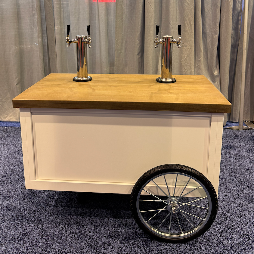 Double Bar Cart with Cooler Kegs