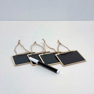 4 Chalkboard Tags with Marker