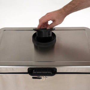 Cooler Keg Lid With Plug