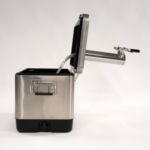 Cooler Keg Side View Open