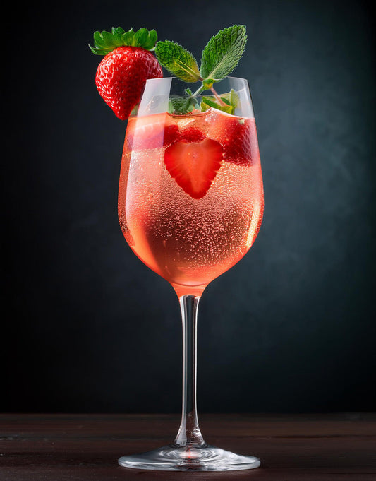 Strawberry Rose´ Wine Spritzer